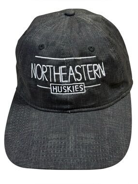 Northeastern Huskies Legacy REPREVE Slub Chambray Cap Charcoal Gray